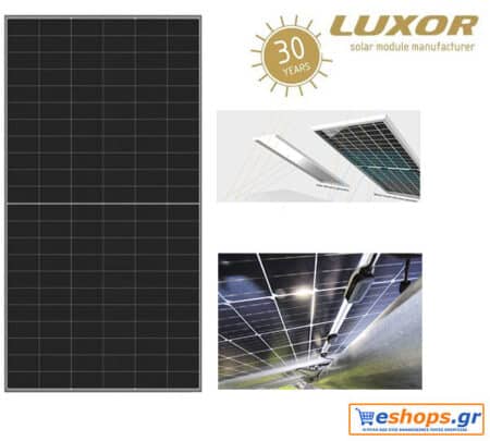 φωτοβολταϊκό 450-watt- LUXOR LX-450M/108 Bifacial N-Type TopCon MBB Glass-Glass (Mono)