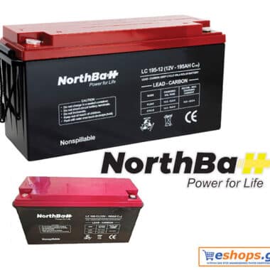 195AH Μπαταρία NORTHBATT Lead Carbon Solar Series VRLA LC 195-12V (C100:195Ah /12V) Deep Cycle