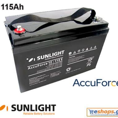 SUNLIGHT AccuForce 12V-115Ah S Solar AGM VRLA ΜΠΑΤΑΡΙΑ